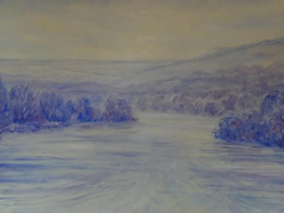 The River Thames near Pangbourne (Mist)